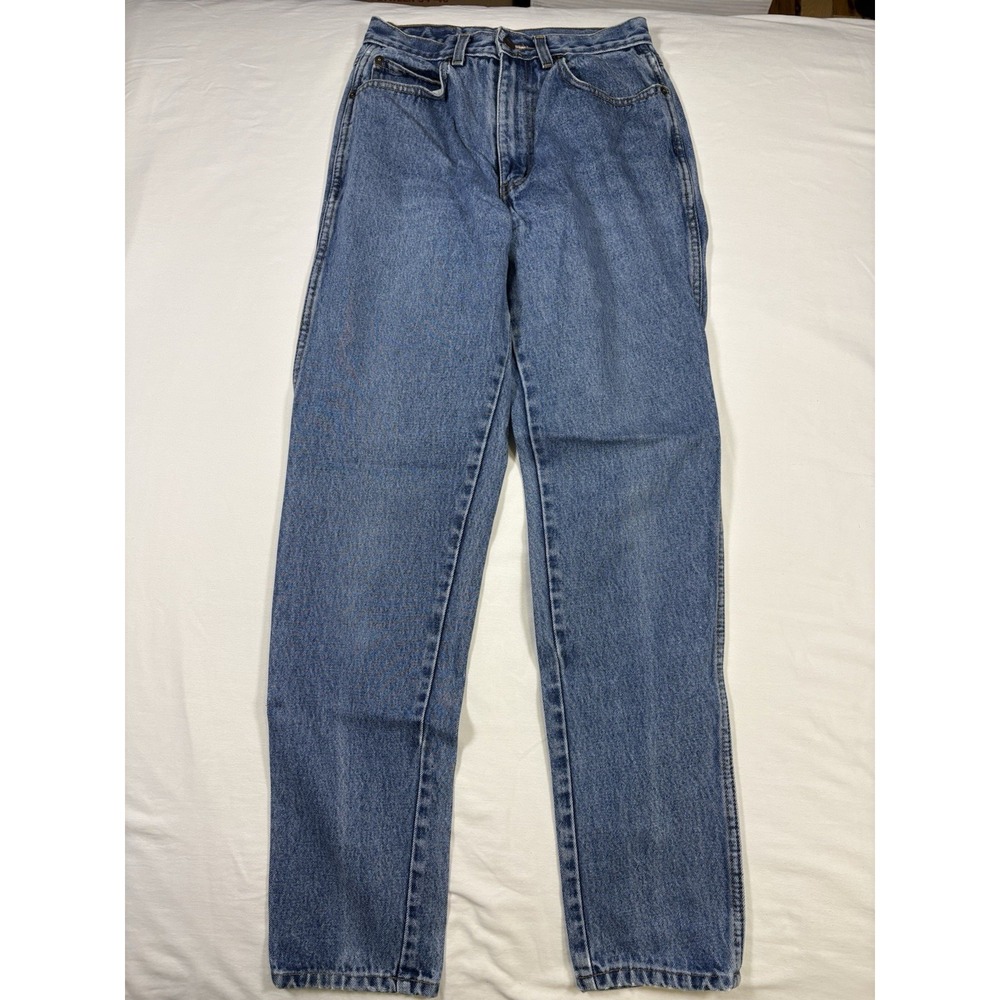 Vintage Jordache Jeans High Waisted Womens 7/8 Medium Wash Tapered Leg Mom